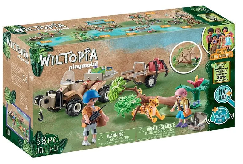 Φωτογραφία προϊόντος: Playmobil Wiltopia Φροντιστές Ζώων με Εξερευνητικό Όχημα (71011)
