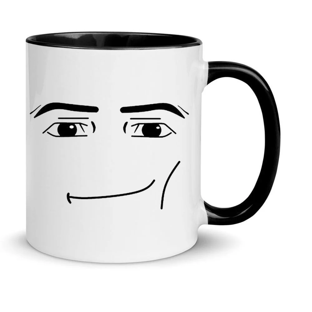 Φωτογραφία προϊόντος: Fortnite mug Roblox man face Φορτναιτ κούπα no20 κεραμική 330ml λευκή μαύρη