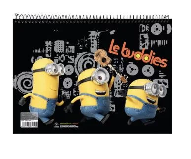 Φωτογραφία προϊόντος: Μπλοκ Ζωγραφικής Minions Le Buddies μαύρο A4 21x29.5cm 40Φύλλα
