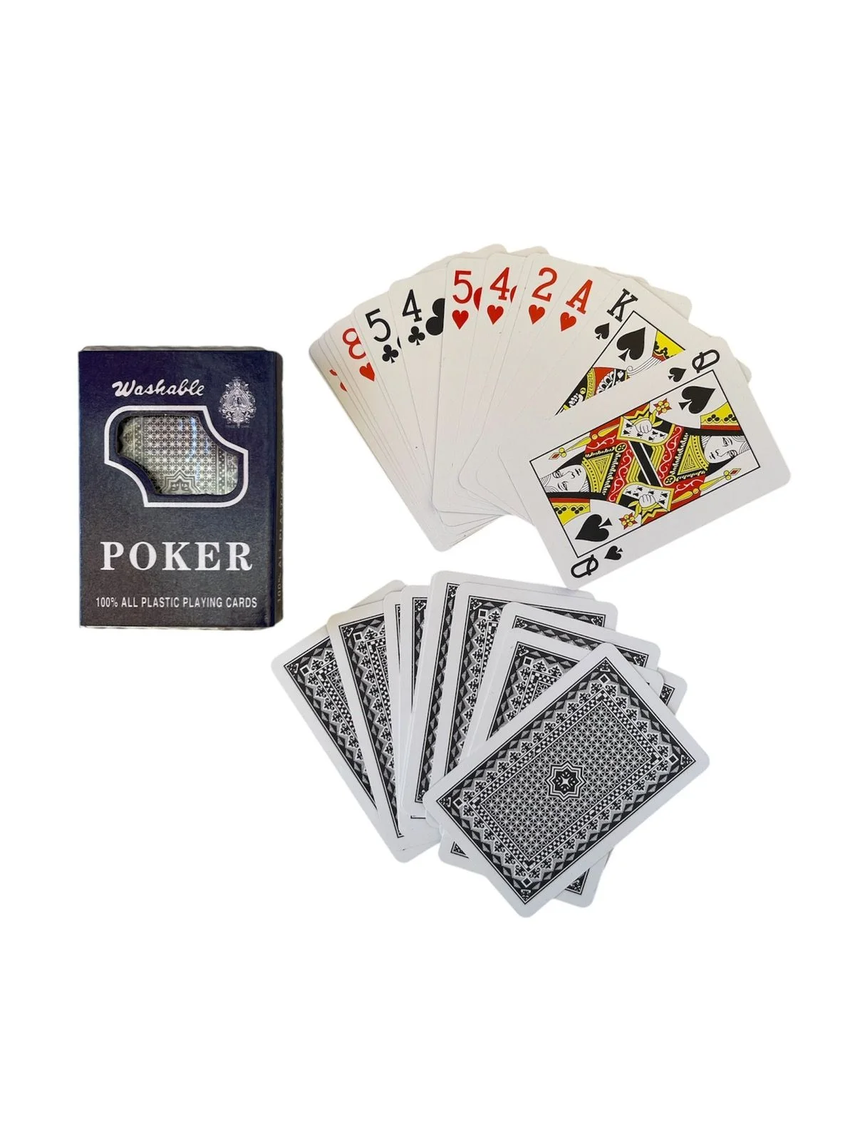 Φωτογραφία προϊόντος: Τράπουλα Poker πλενόμενη μπλε trading cards Poker washable blue