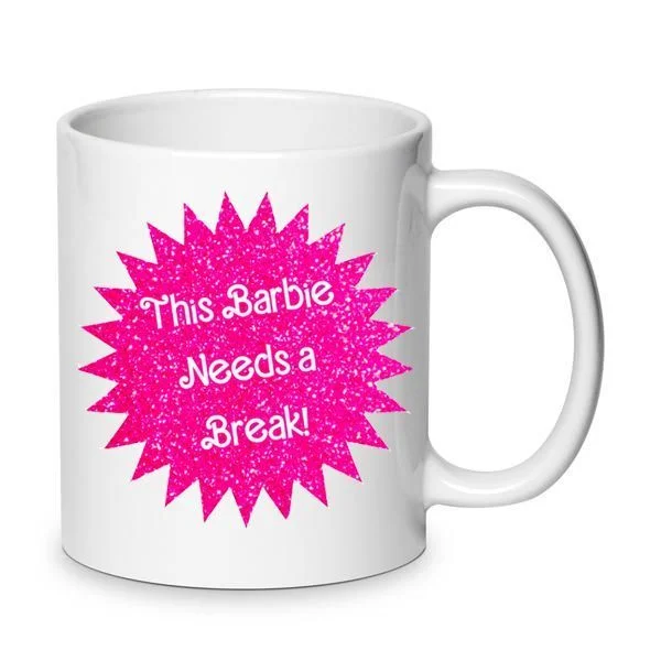 Φωτογραφία προϊόντος: Barbie party mug Μπάρμπι αστεία χιουμοριστική κούπα no9 new movie κεραμική 330ml λευκή