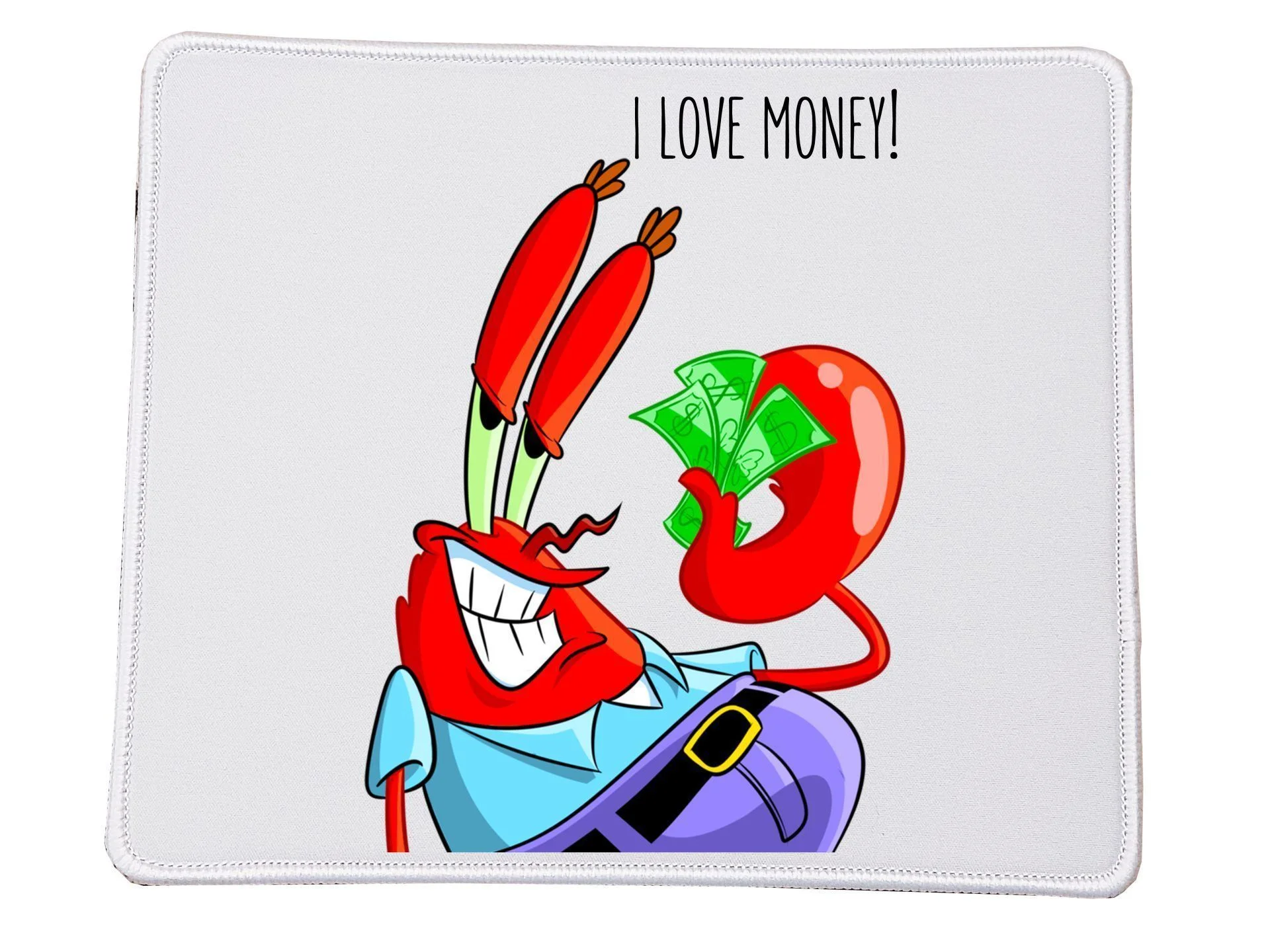 Φωτογραφία προϊόντος: Mousepad Spongebob Mr crub Ο κύριος καβούρης Μπομπ ο Σφουγγαράκης no17 Ορθογώνιο 23x20cm