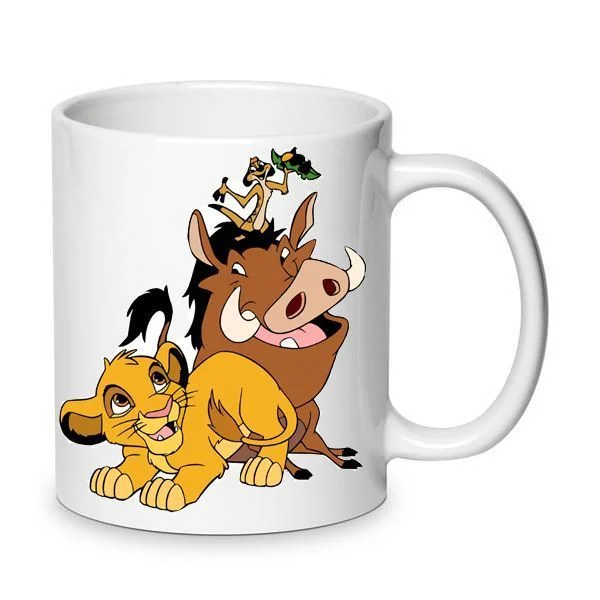 Φωτογραφία προϊόντος: The lion king mug Simba Timon and Pumba Ο βασιλιάς των λιονταριών Κούπα Νο.16 λευκή 330ml