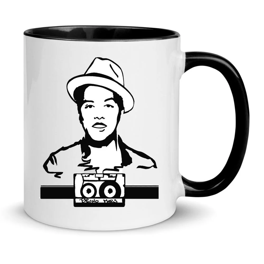 Φωτογραφία προϊόντος: Bruno mars mug no1 μπρούνο μαρς κεραμική κούπα 330ml λευκή μαύρη