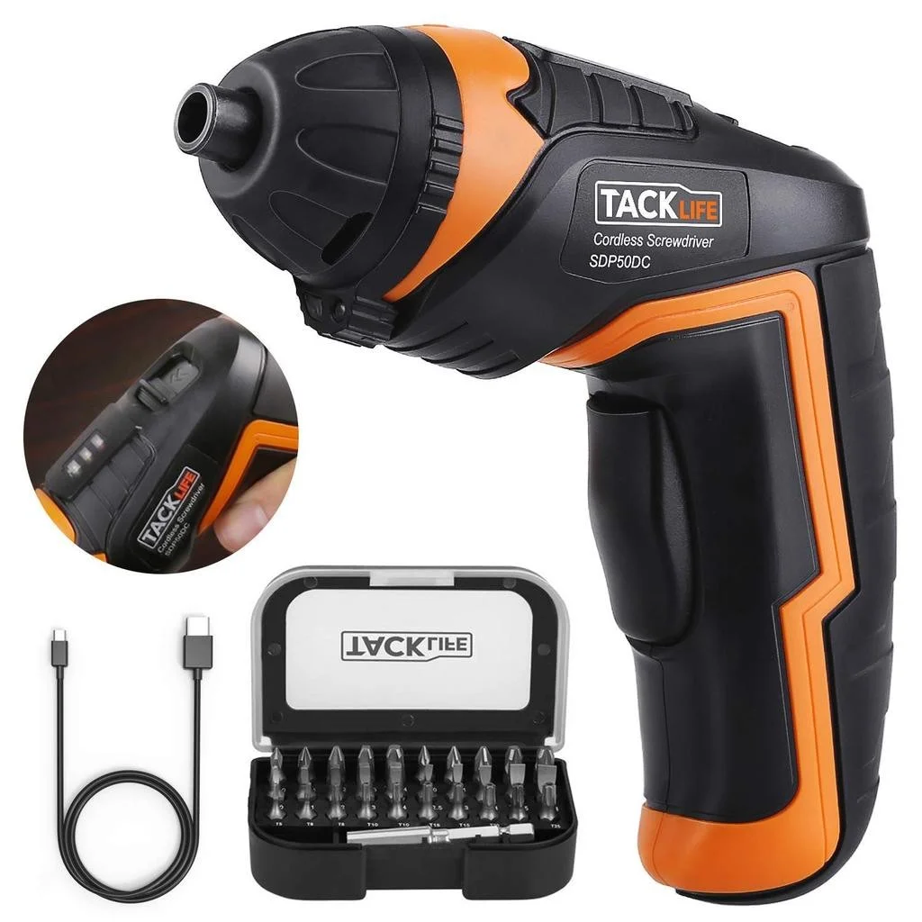 Φωτογραφία προϊόντος: Tacklife Τacklife SDP50DC Hλεκτρικό κατσαβίδι επαναφορτιζόμενο με 30 μύτες