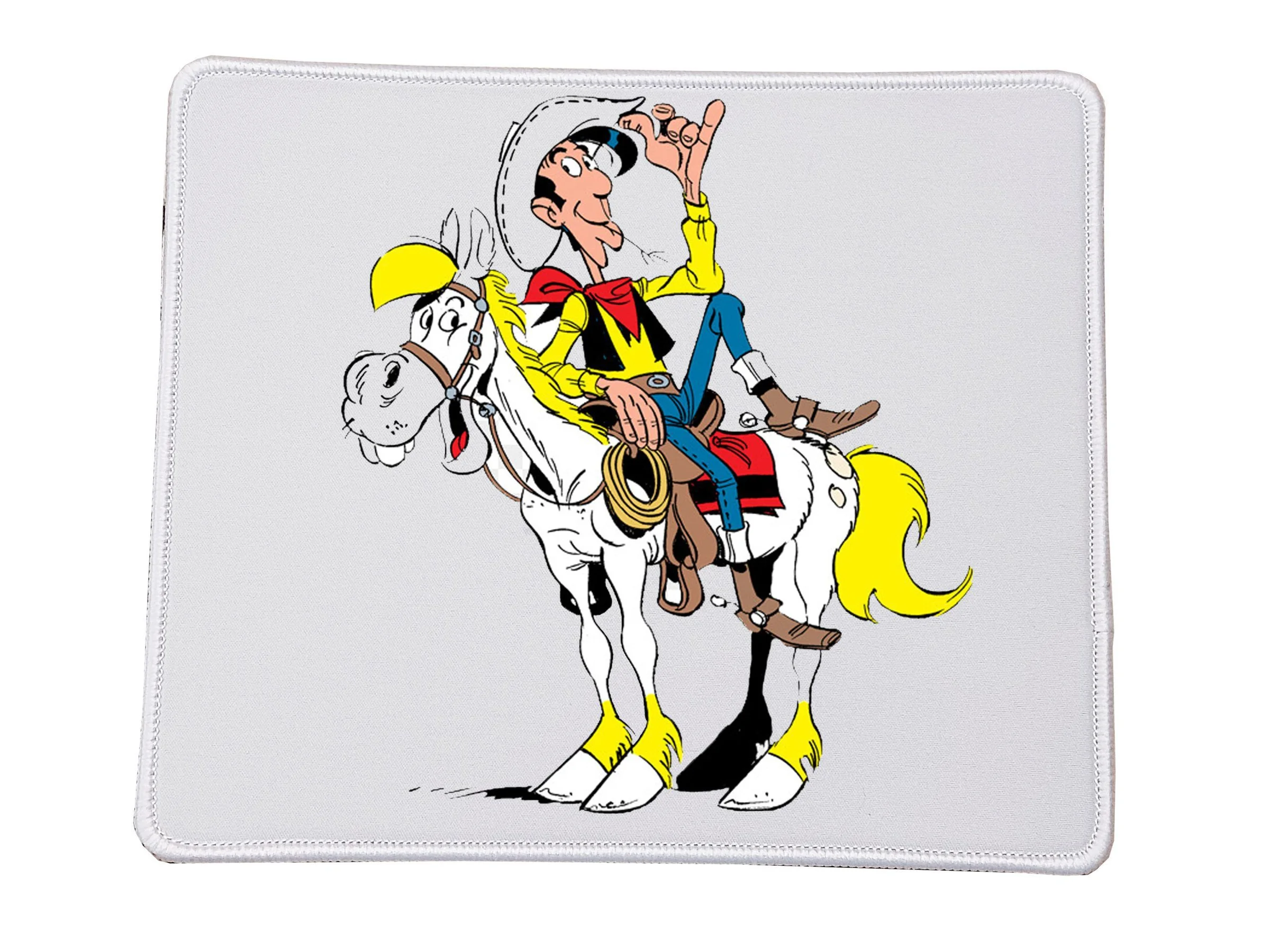 Φωτογραφία προϊόντος: Lucky Luke mug Λούκι λουκ mousepad no10 Ποιοτικού Υλικού Αντοχής 23x20cm