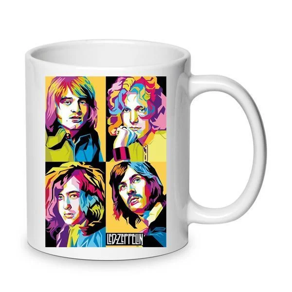 Φωτογραφία προϊόντος: Led Zeppelin mug λεντ ζεπελιν κούπα no4 Κεραμική 330ml λευκή