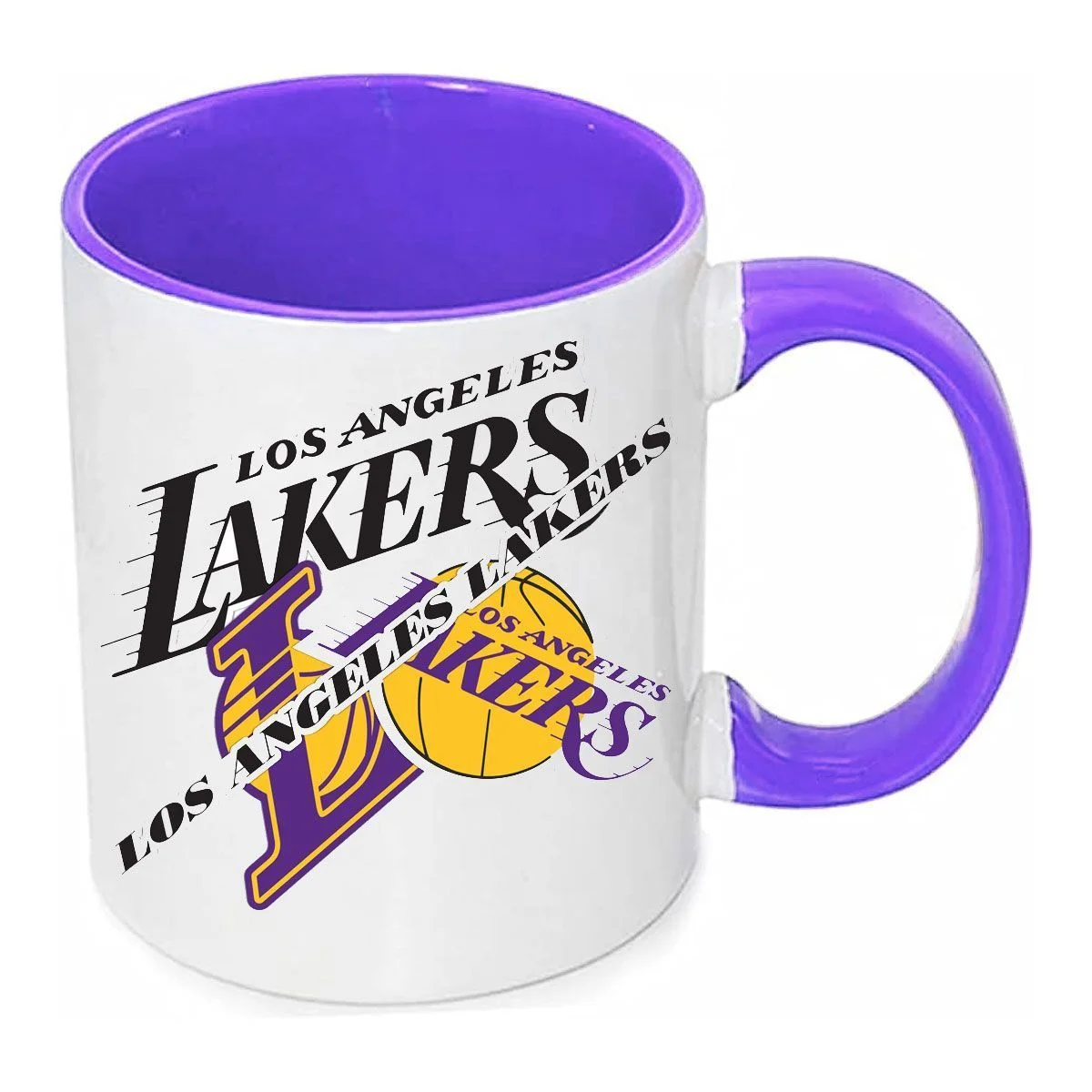 Φωτογραφία προϊόντος: Los Angeles Lakers mug κούπα no4 κεραμική 330ml NBA λευκή μωβ