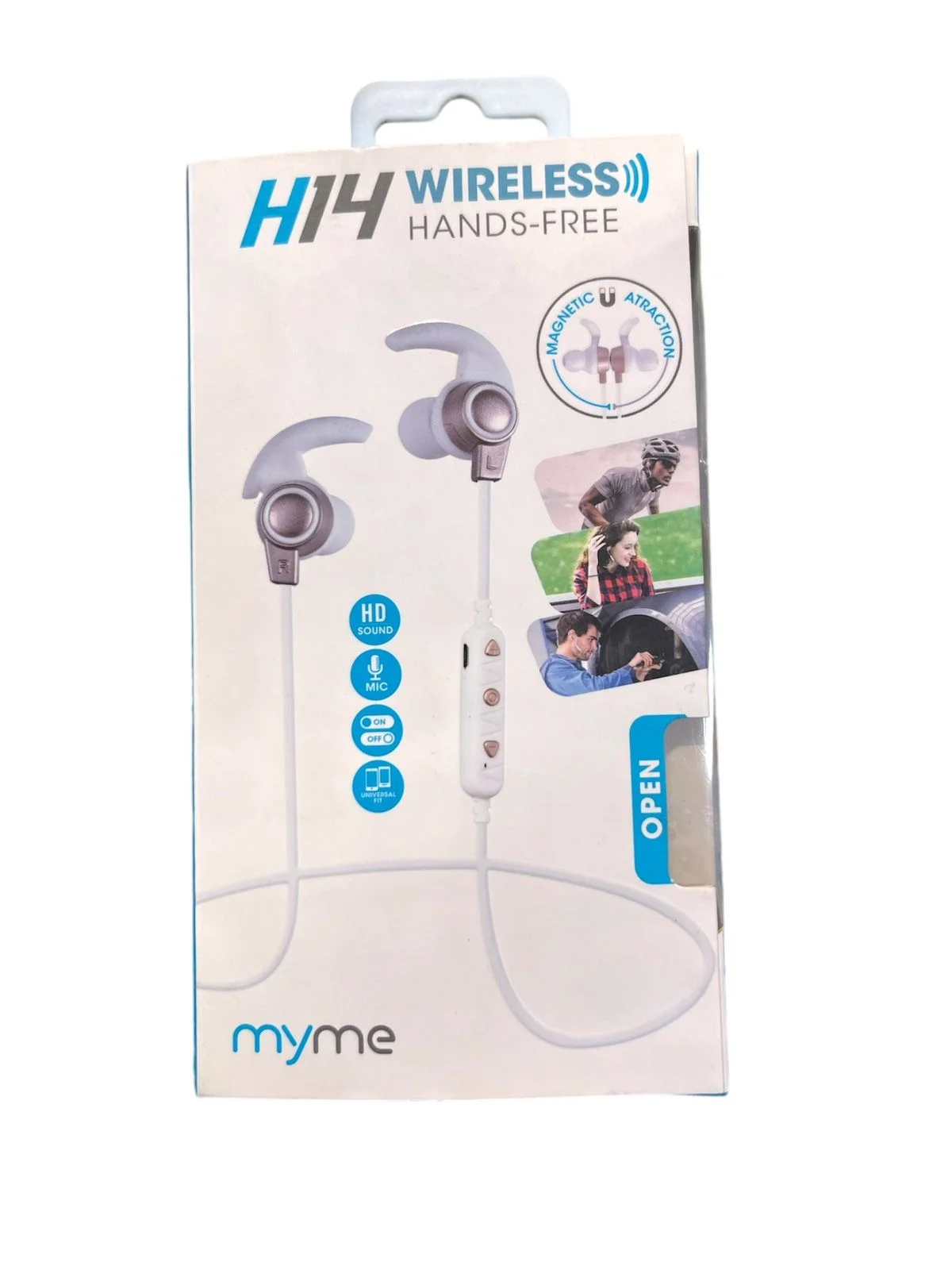 Φωτογραφία προϊόντος: Ακουστικά ασύρματα bluetooth Wireless In Ear hands-free phones με μαγνητική έλξη λευκά
