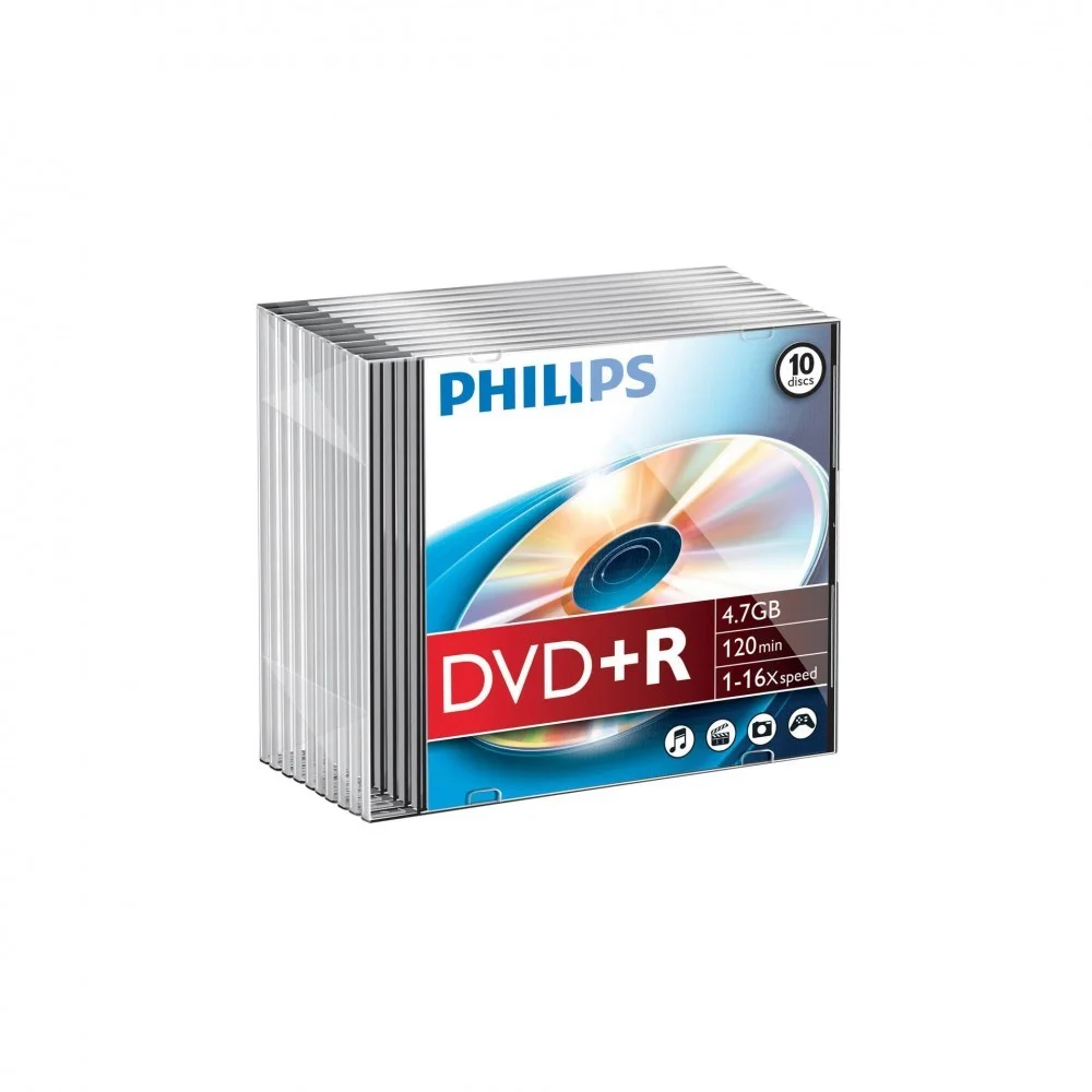 Φωτογραφία προϊόντος: Philips DVD+R 4,7GB 16x SL (10) DR4S6S10F/00