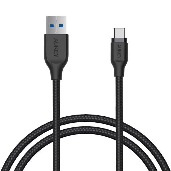 Φωτογραφία προϊόντος: Aukey CB-AC1 Braided USB 3.0 Cable USB-C Μαύρο 1,2m