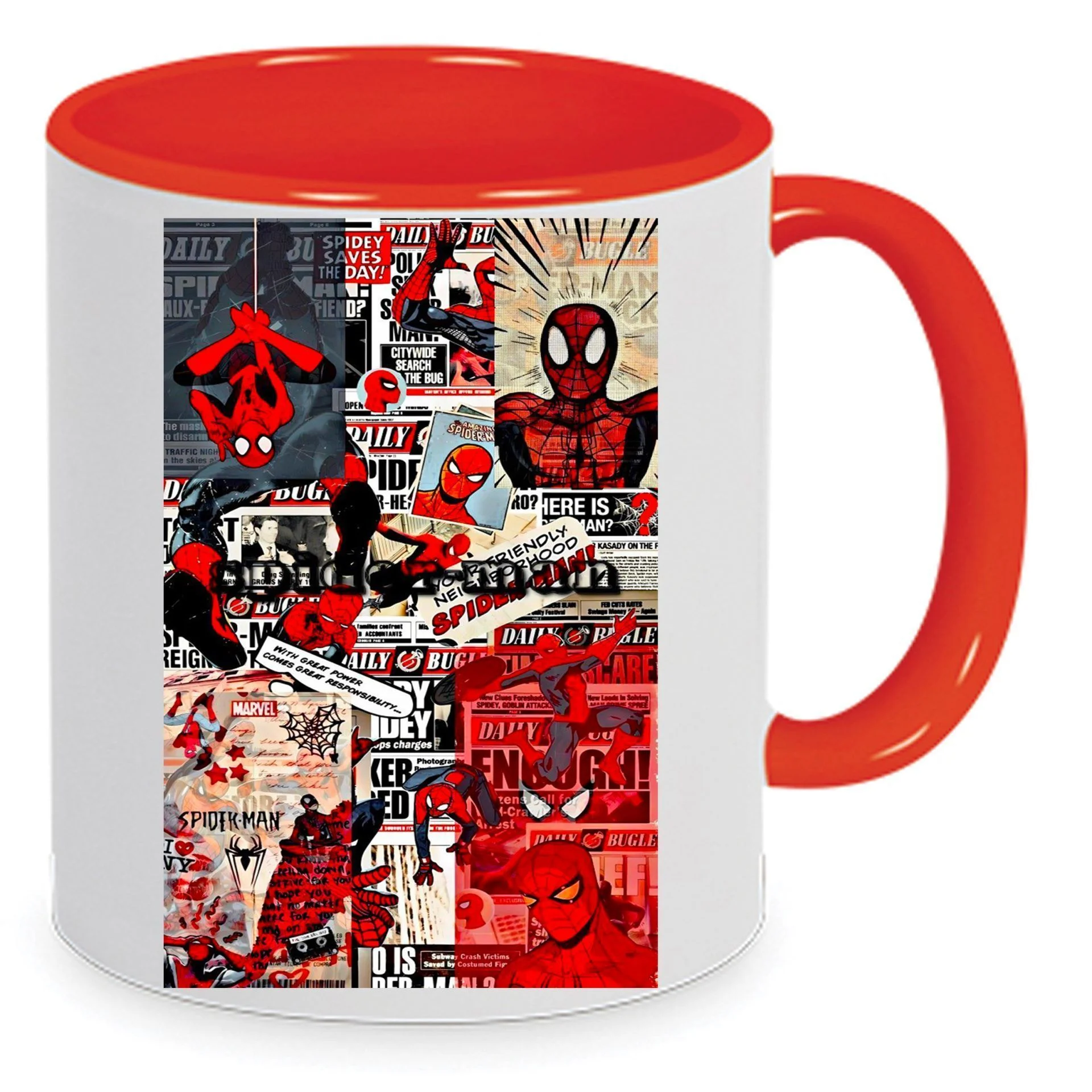 Φωτογραφία προϊόντος: Spiderman poster mug Κούπα Σπάιντερμαν No16 Κεραμική 330ml λευκή κόκκινη