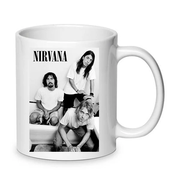Φωτογραφία προϊόντος: Nirvana mug νιρβάνα κούπα no4 κεραμική 330ml λευκή