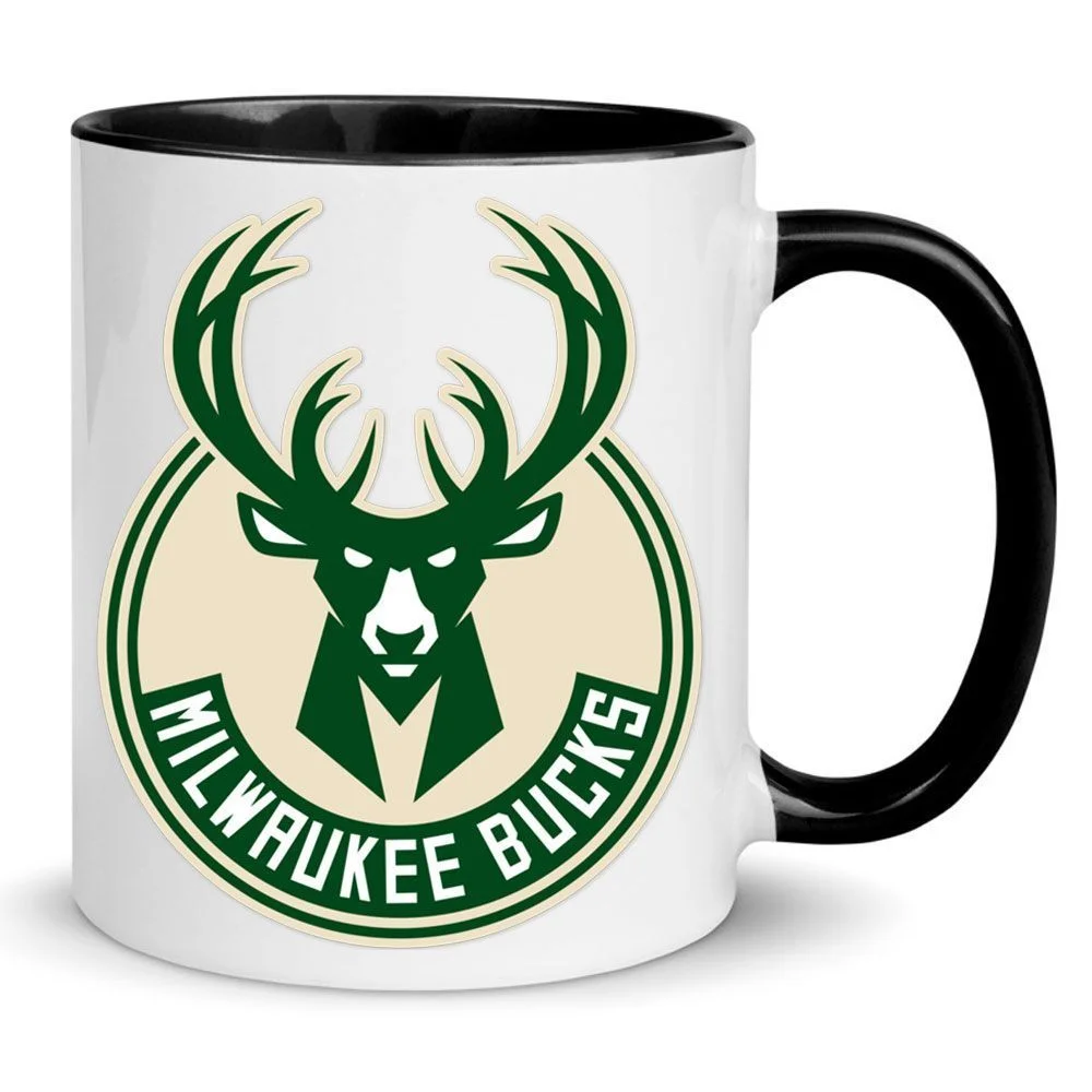 Φωτογραφία προϊόντος: Milwaukee Bucks mug κούπα no3 κεραμική 330ml NBA λευκή μαύρη