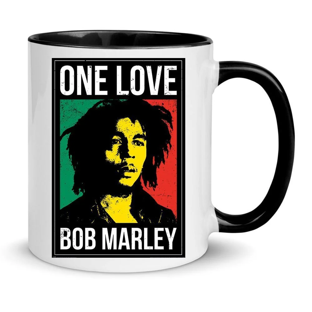 Φωτογραφία προϊόντος: Bob marley mug κούπα μπομπ μάρλει κούπα No4 κεραμική 330ml One love λευκή μαύρη