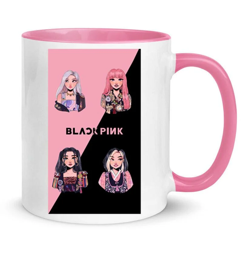 Φωτογραφία προϊόντος: Blackpink music band mug Black pink Κούπα No15 Κεραμική 330ml λευκή ροζ