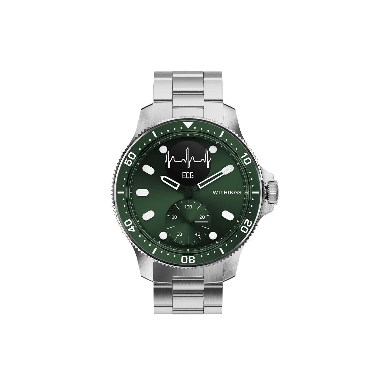Φωτογραφία προϊόντος: WITHINGS Horizon Scanwatch 43mm με Ηλεκτροκαρδιογράφημα, Καρδιακό Παλμό + Οξύμετρο Dark Green
