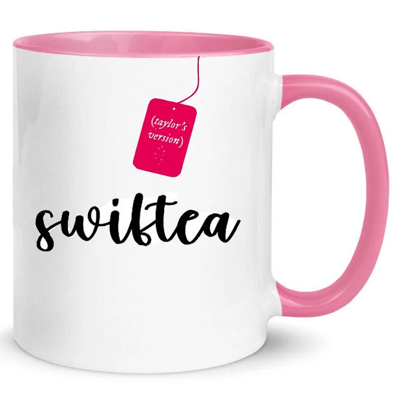 Φωτογραφία προϊόντος: Taylor Swift mug κούπα no12 κεραμική λευκή ροζ 330ml swiftea