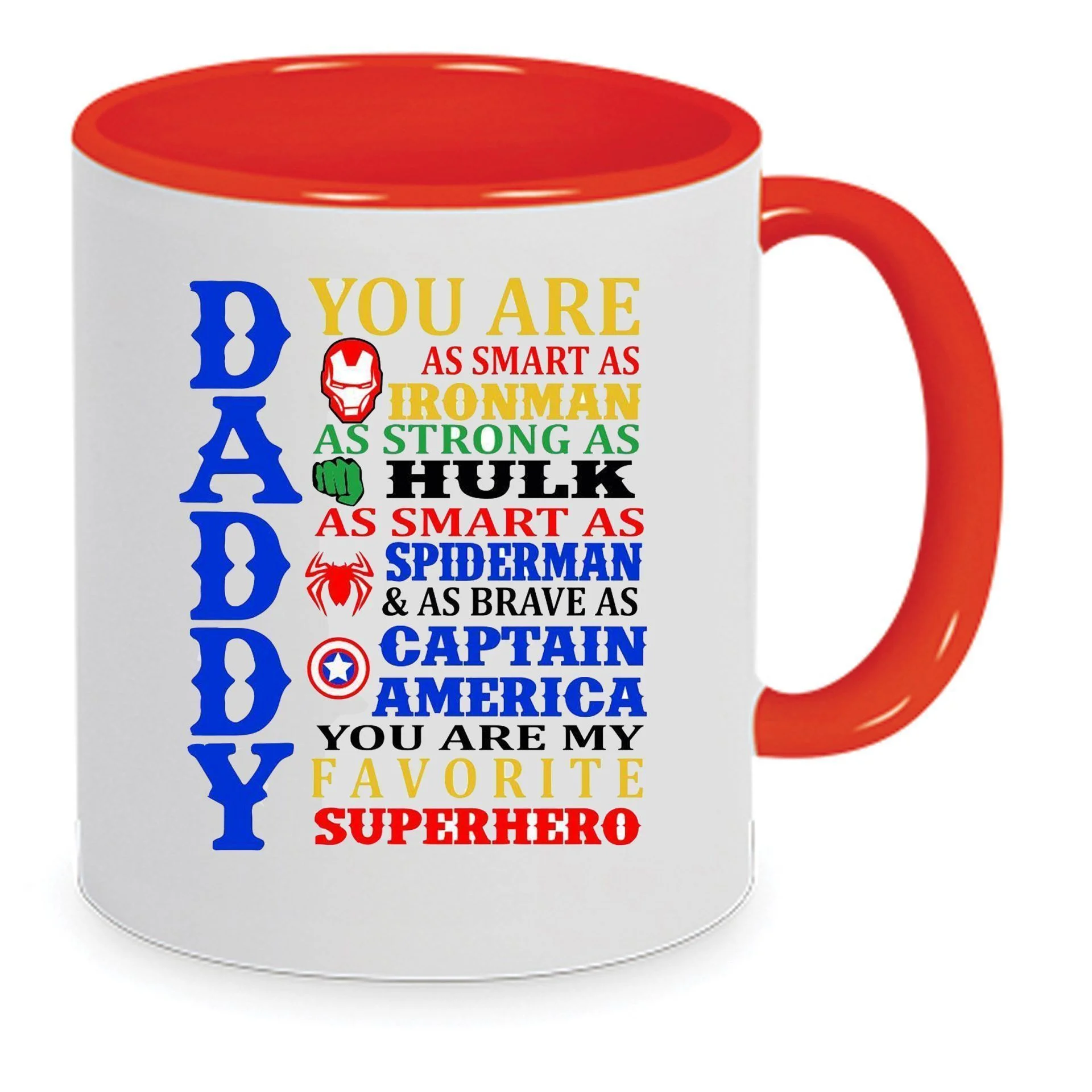 Φωτογραφία προϊόντος: The best dad mug no14 marvel ο καλύτερος μπαμπάς κουπα 330ml κεραμική