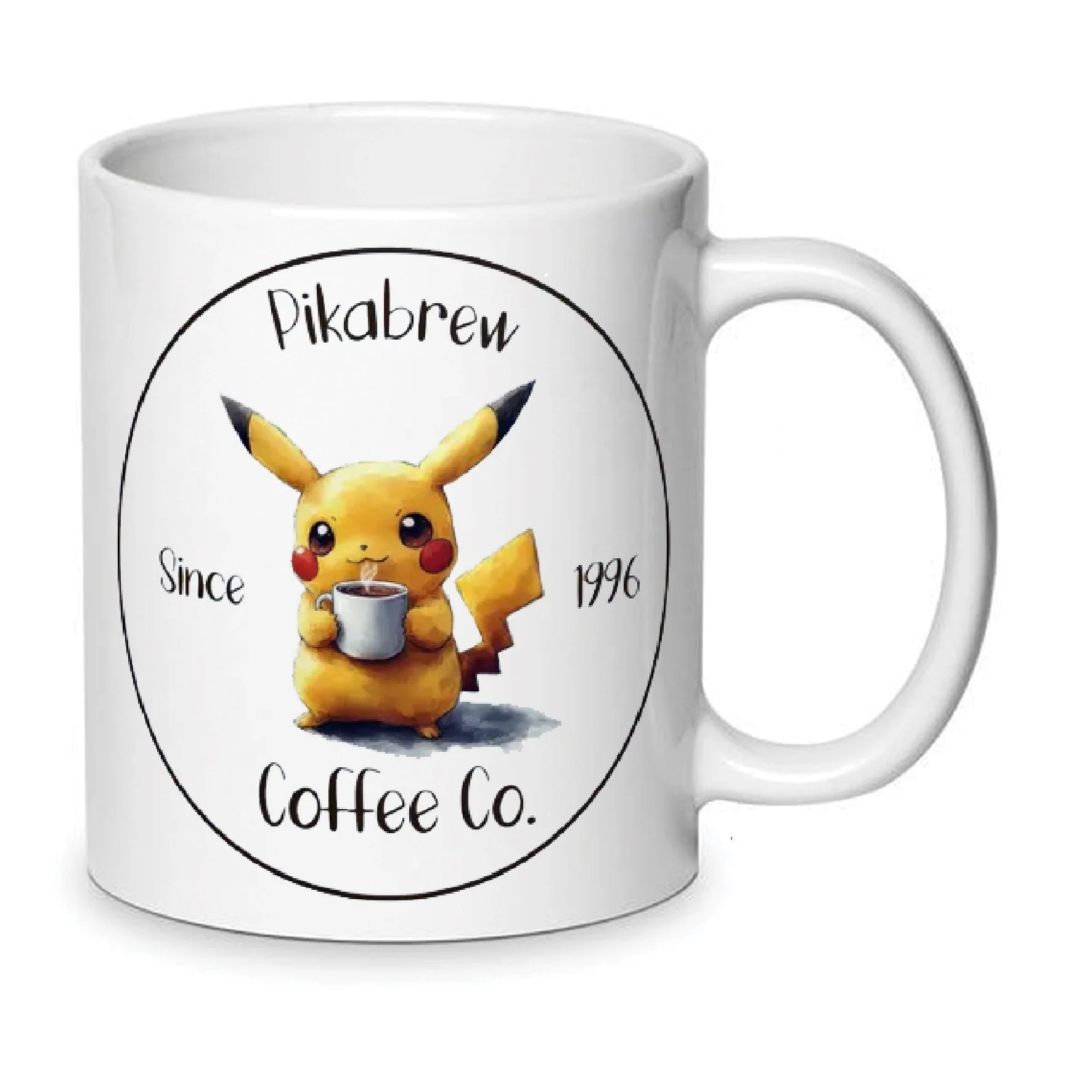 Φωτογραφία προϊόντος: Pokemon Pikachu κούπα πόκεμον no2 κεραμική λευκή pikabrew coffee 330ml