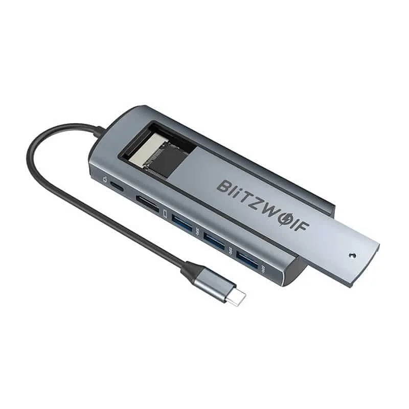 Φωτογραφία προϊόντος: Blitzwolf Docking Station 6in1 HUB BW-Neo TH13 (Ασημί)