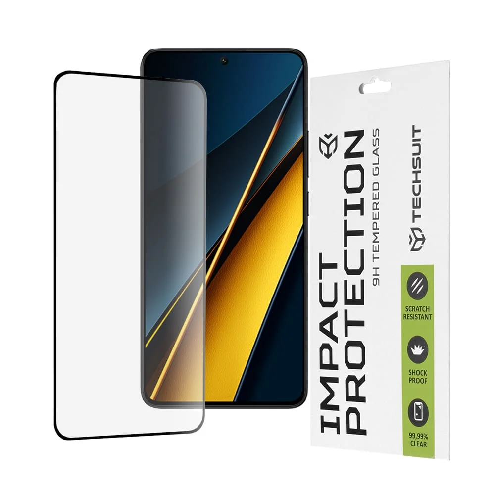 Φωτογραφία προϊόντος: Techsuit - 111D Full Cover / Full Glue Glass - Xiaomi Poco X6 Pro - Black