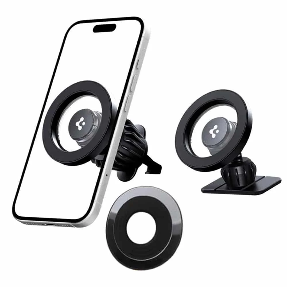 Φωτογραφία προϊόντος: Spigen - Car Holder (mft13) - Magsafe, For Dashboard, Air Vent, 360° Rotation, Magnetic Grip, Universal, Adjustable - Black