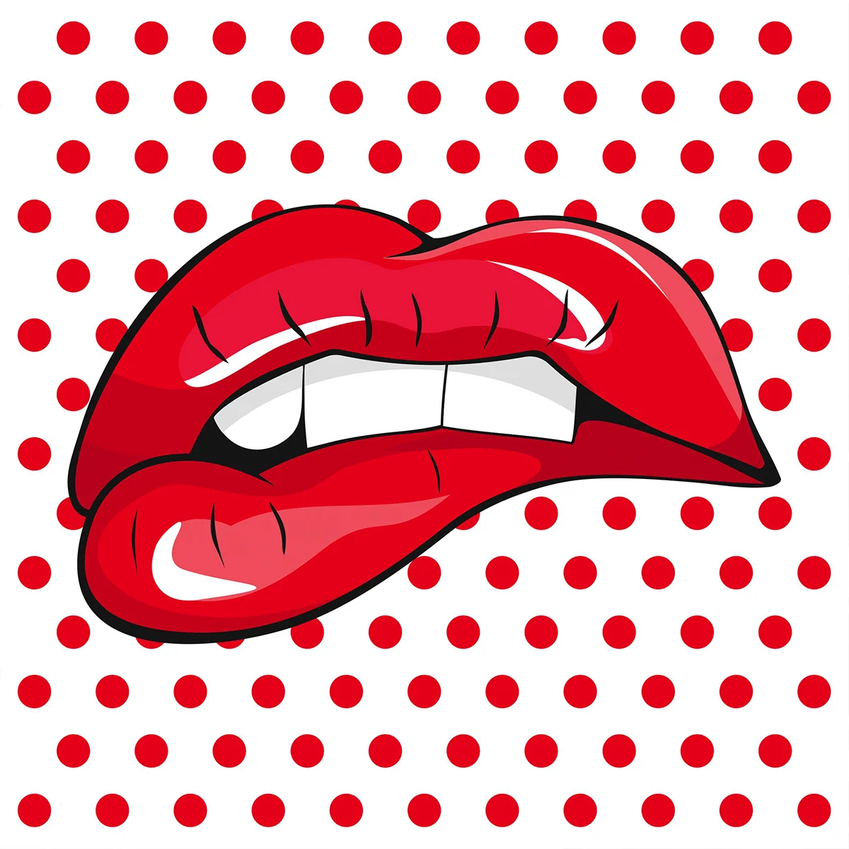 Φωτογραφία προϊόντος: Πίνακας σε καμβά Red lips