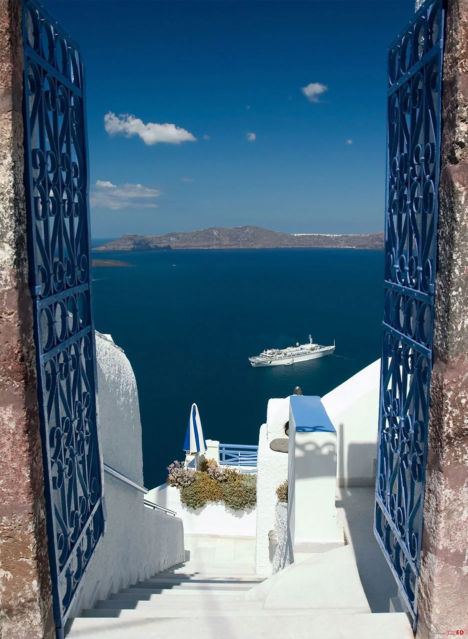 Φωτογραφία προϊόντος: Πίνακας σε καμβά Πόρτα στο Αιγαίο