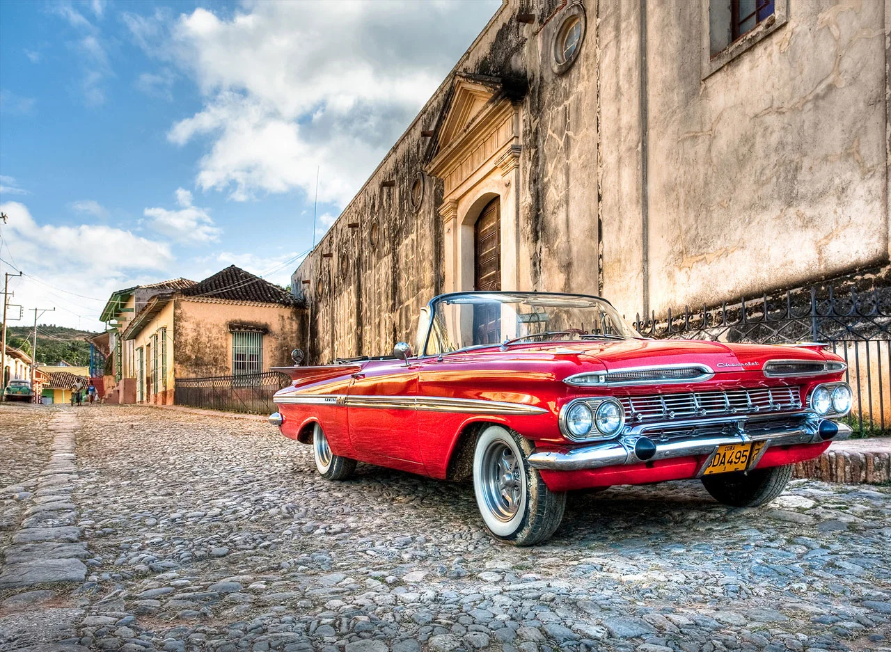Φωτογραφία προϊόντος: Πίνακας σε καμβά Vintage red car