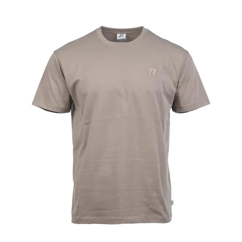 Φωτογραφία προϊόντος: Russell Athletic Crewneck With Small Logo Embossed T-Shirt Ανδρικό Κοντομάνικο Μπεζ