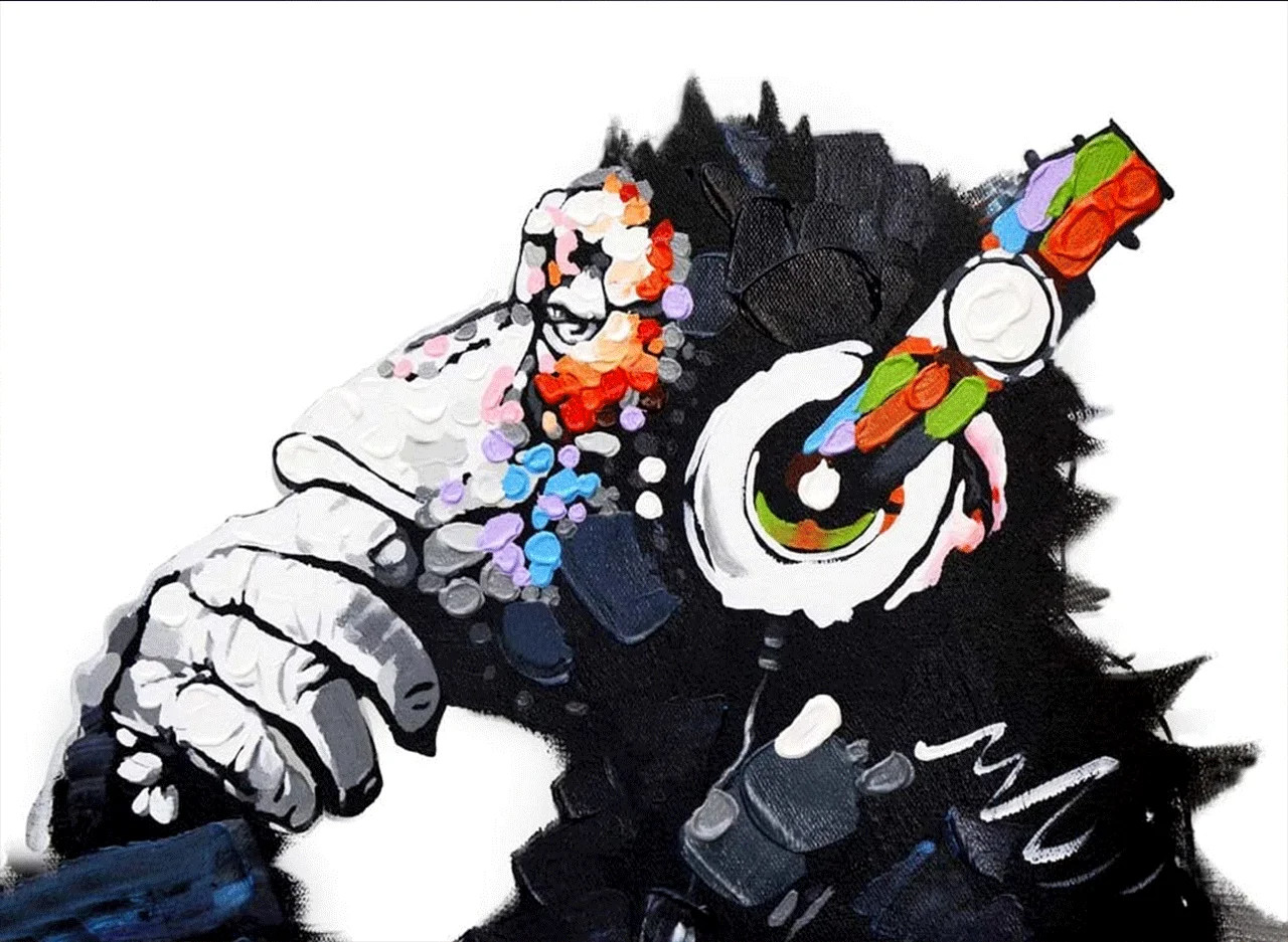 Φωτογραφία προϊόντος: Πίνακας σε καμβά Watercolor Monkey DJ