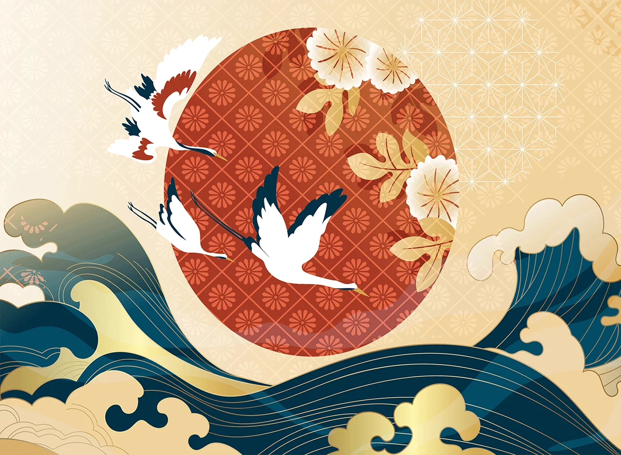 Φωτογραφία προϊόντος: Πίνακας σε καμβά Chinese and Japanese oriental line