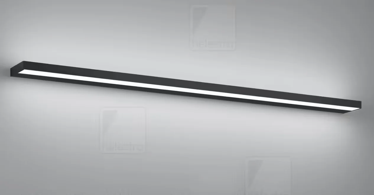 Φωτογραφία προϊόντος: Helestra Φωτιστικό Τοίχου LED SLATE Ματ Μαύρο 1.200 mm IP44 Άμεσου & Έμμεσου Φωτισμού 29W – Minimal Design