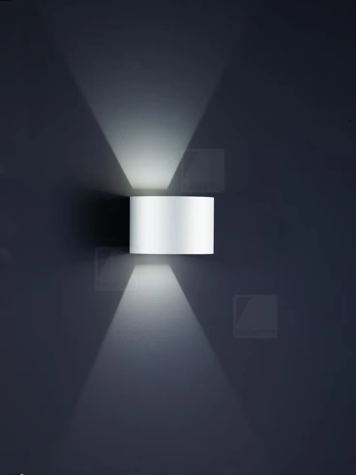 Φωτογραφία προϊόντος: Helestra Απλίκα Τοίχου LED SIRI44-R Ματ Λευκή IP54 Direct/Indirect 7W Άσπρο