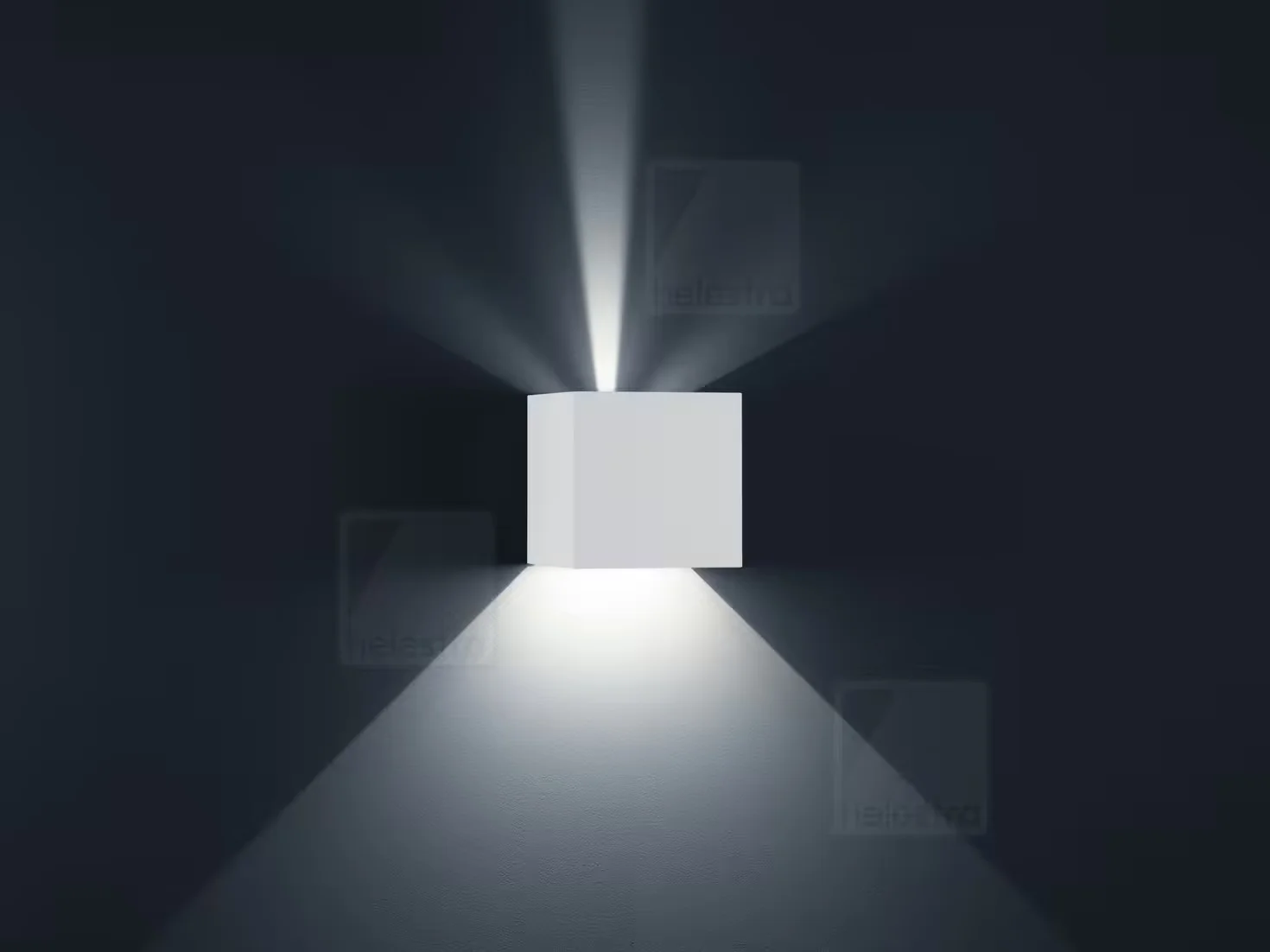 Φωτογραφία προϊόντος: Helestra Απλίκα Τοίχου LED SIRI44 7W Λευκή Ματ IP54 με Διπλό Φωτισμό Πάνω & Κάτω Άσπρο