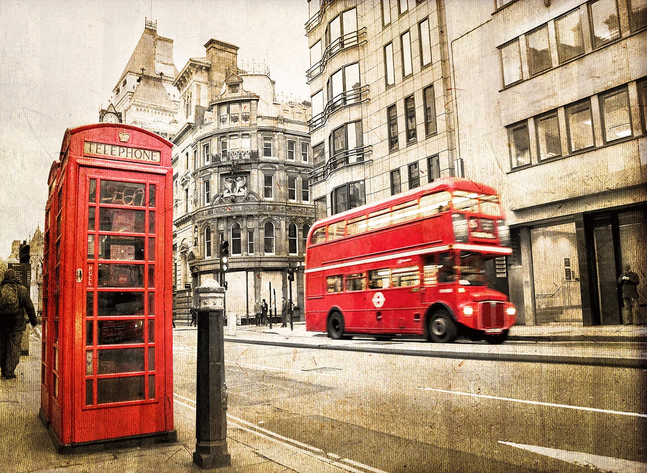 Φωτογραφία προϊόντος: Red london bus πίνακας σε καμβά