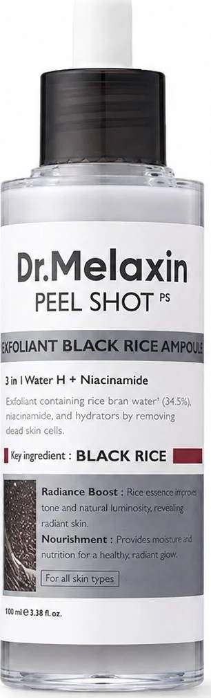 Φωτογραφία προϊόντος: Dr. Melaxin Peel Shot Exfoliating Black Rice Ampoule Ορός Προσώπου 80ml