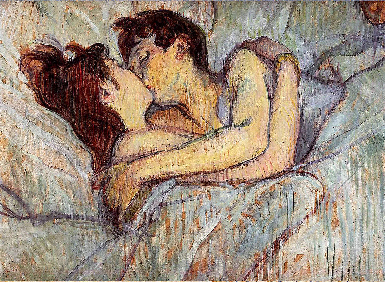 Φωτογραφία προϊόντος: Πίνακας ζωγραφικής In Bed The Kiss Henri de Toulouse Lautrec