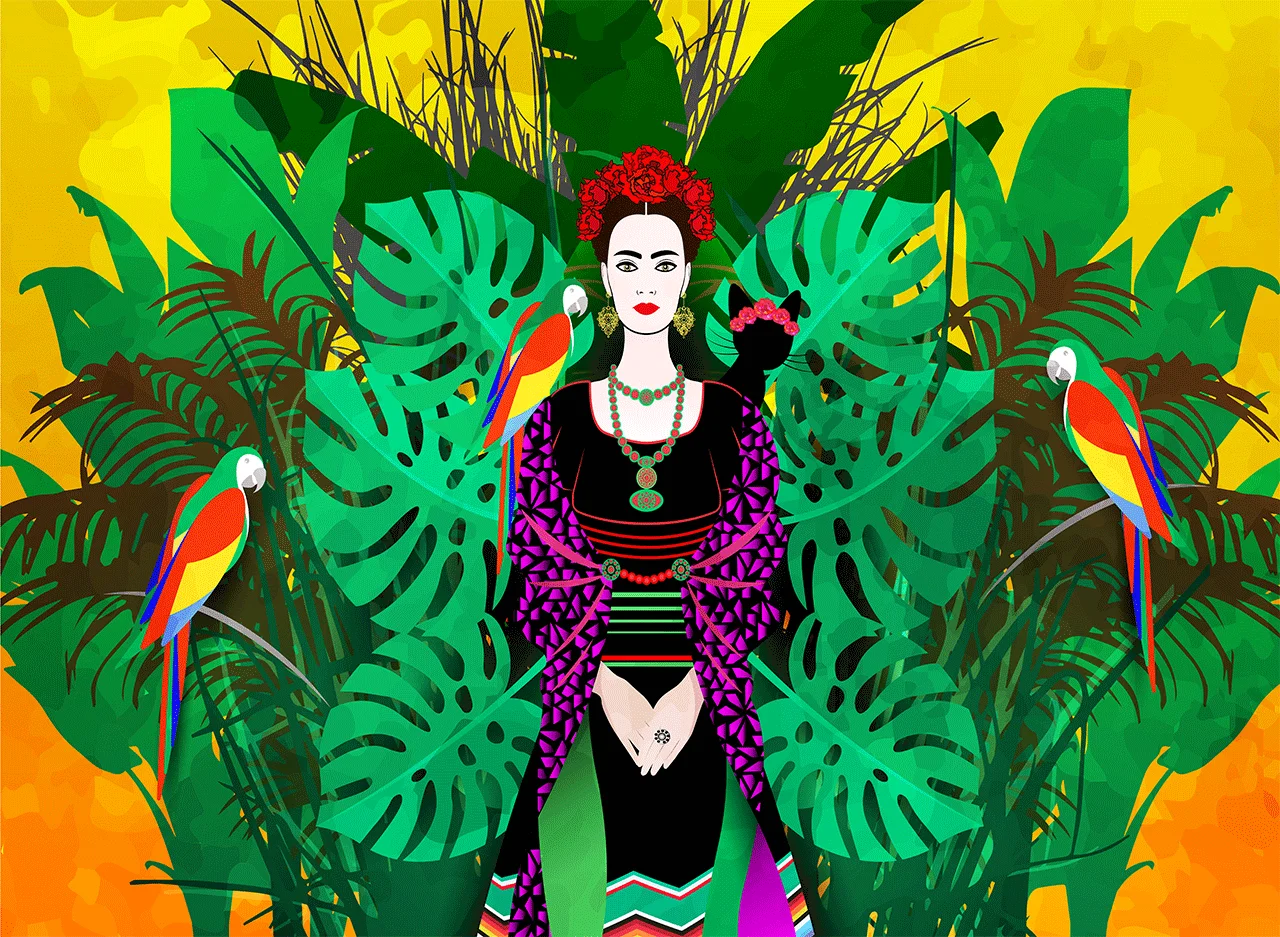Φωτογραφία προϊόντος: Πίνακας ζωγραφικής Frida Kahlo at Jungle