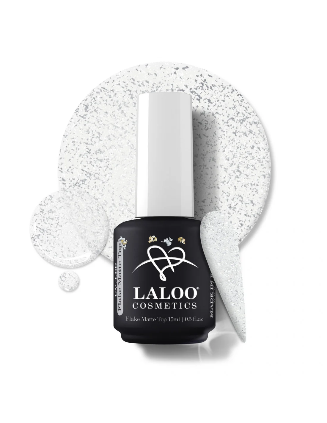 Φωτογραφία προϊόντος: Laloo Flake Matte Top Coat Silver