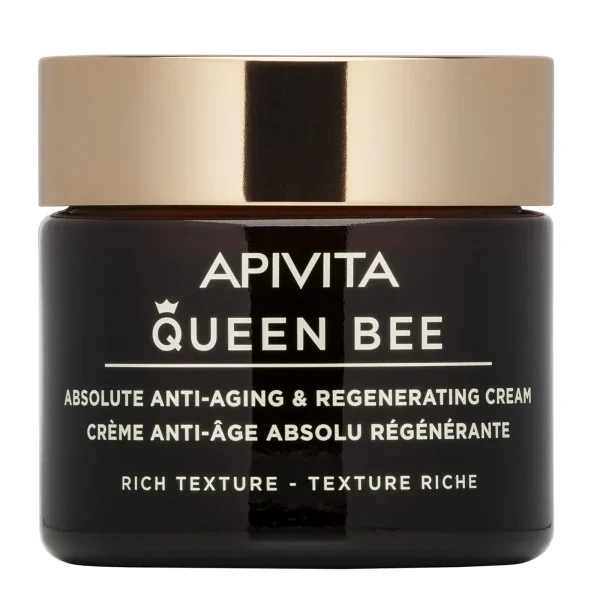 Φωτογραφία προϊόντος: Apivita Queen Bee Κρέμα Απόλυτης Αντιγήρανσης + Αναγέννησης Πλούσια Υφή 50 ml