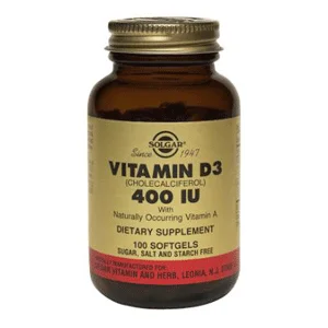 Φωτογραφία προϊόντος: Solgar Vitamin D3 400IU 10μg-100caps