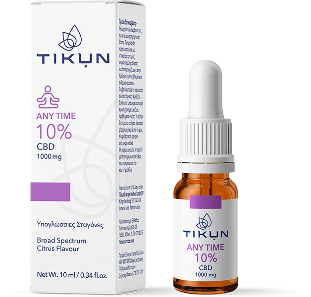 Φωτογραφία προϊόντος: Tikun Any Time 10% CBD 1000mg 10ml Εσπεριδοειδή