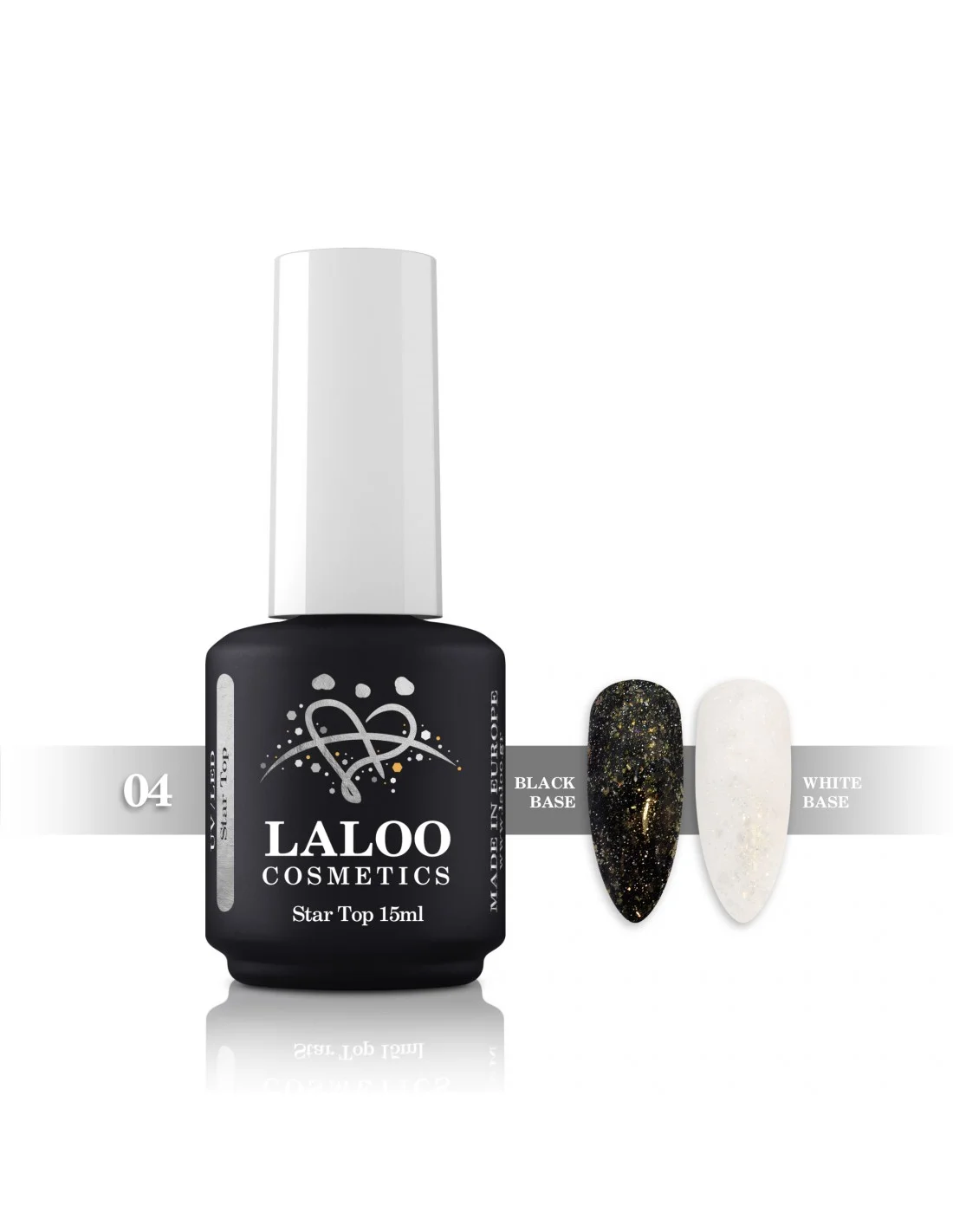 Φωτογραφία προϊόντος: Laloo Star Top Coat No.4 με glitter 15ml