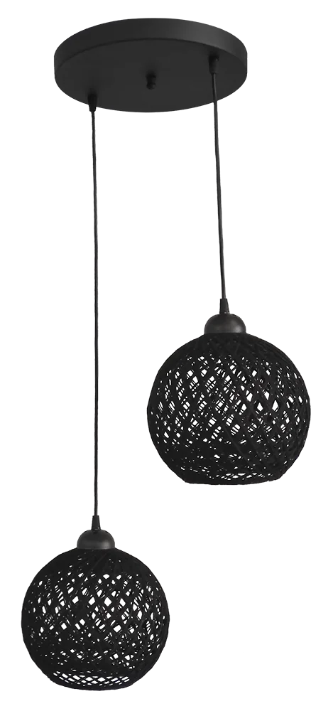 Φωτογραφία προϊόντος: Heronia SILK/2L PENDEL BL-BLACK ΚΡΕΜΑΣΤΟ 31-1212