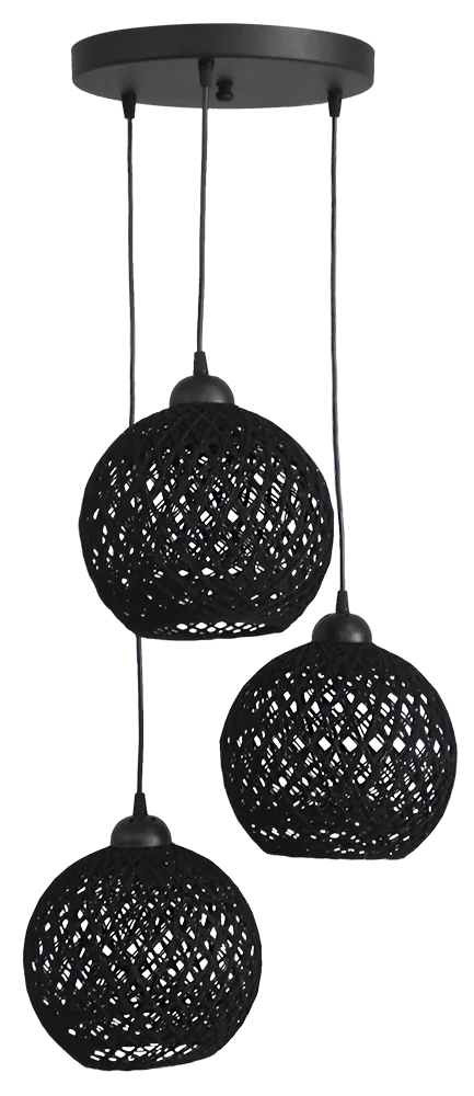 Φωτογραφία προϊόντος: Heronia SILK/3 PENDEL BL-BLACK ΚΡΕΜΑΣΤΟ 31-1213