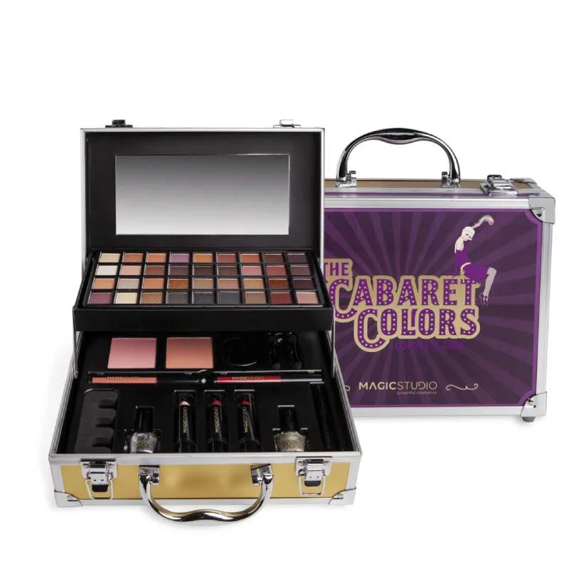Φωτογραφία προϊόντος: IDC Magic Studio The Cabaret Colors 2 Level Beauty Case Βαλίτσα μακιγιάζ 2 Επιπέδων 21,5 x26 x 10cm