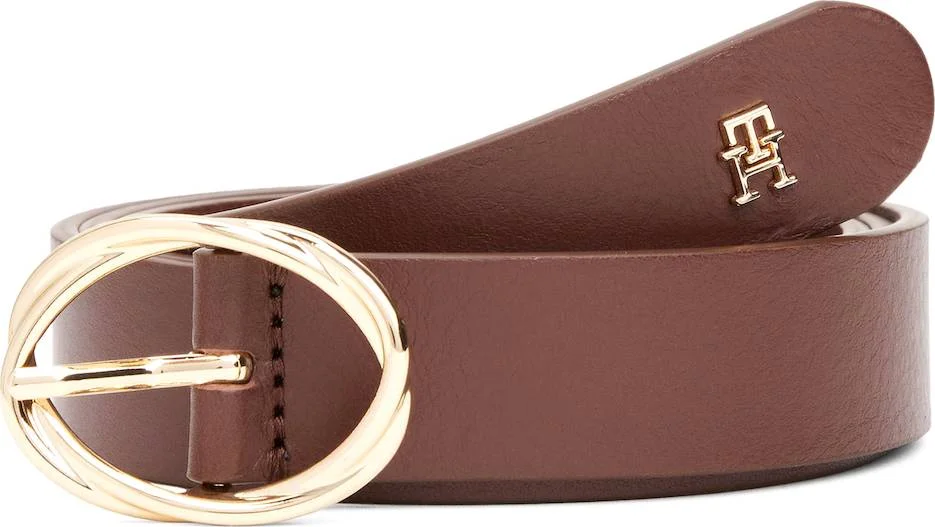 Φωτογραφία προϊόντος: Tommy Hilfiger Γυναικεία Μικρή Ζώνη Th Chic 2.5 από Λείο Φυσικό Δέρμα Καφέ 90cm