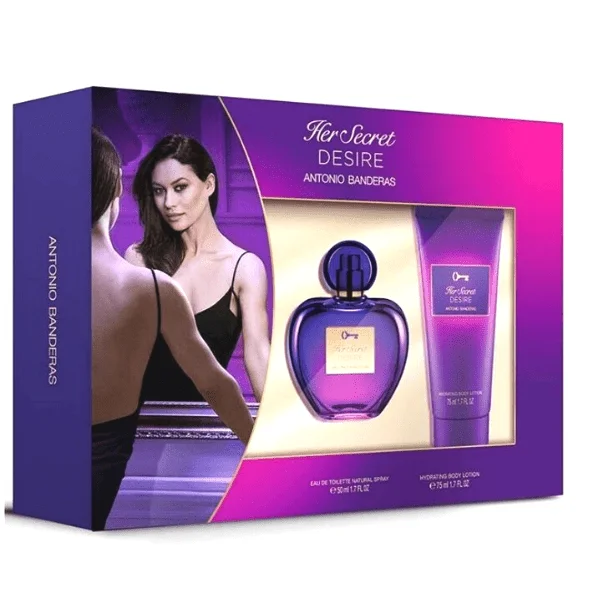 Φωτογραφία προϊόντος: Antonio Banderas Her Secret Desire Gift Set - Άρωμα Eau de Toilette 50ml + Body Lotion 75ml